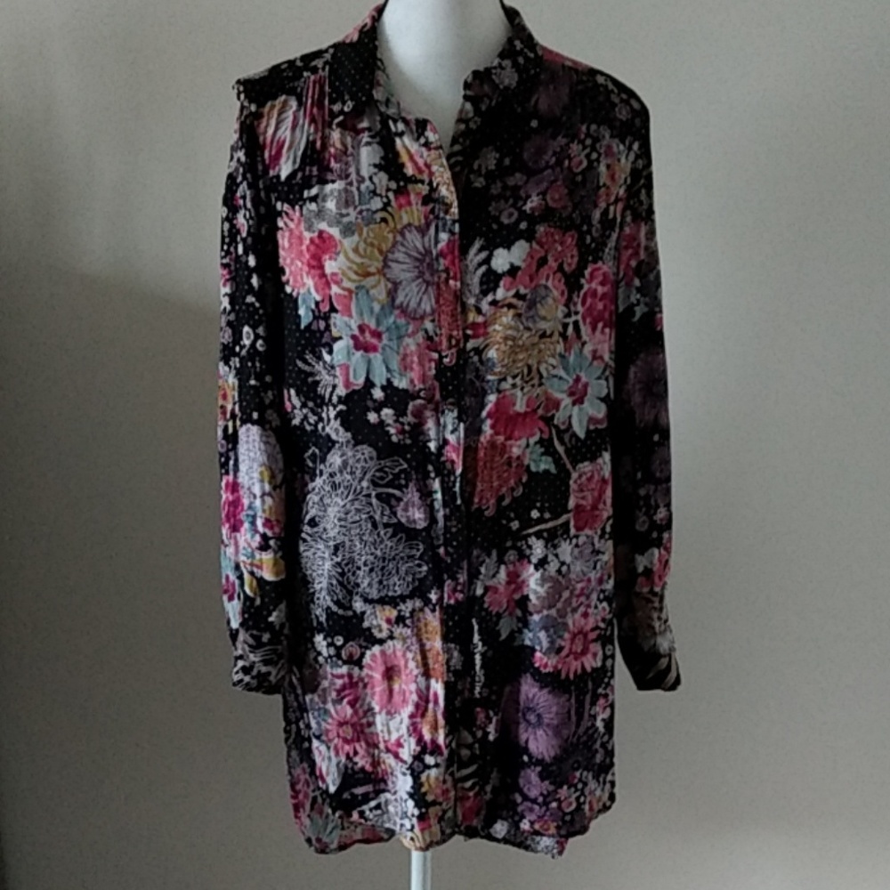 Maeve embellished floral tunic - Picture 2 of 7